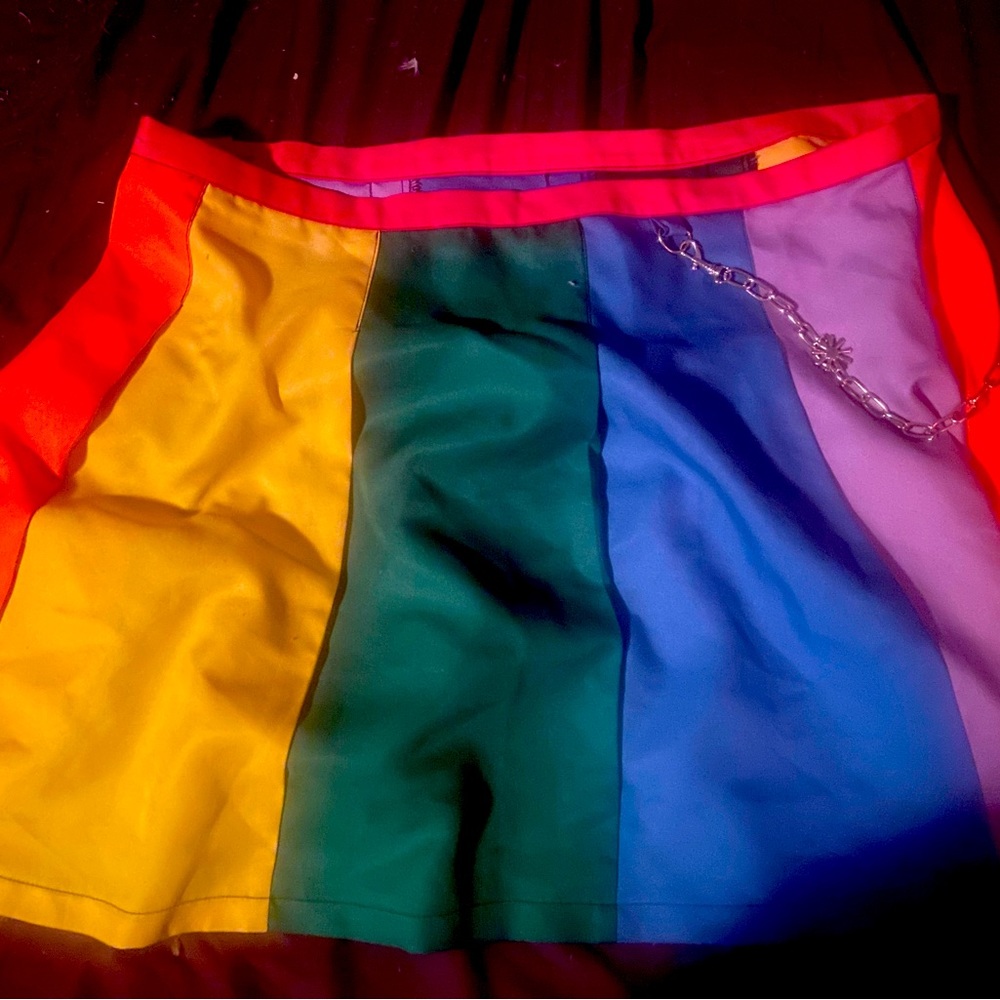 Current Mood/Dollskill Rainbow Skirt - 3X